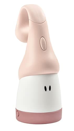 BÉABA, Veilleuse pour Enfant/Bébé, Portative sans fil, Evolutive en Torche, Lumière douce, Design Ergonomique : S’accroche aux poignées, lit à barreau, Longue Autonomie 90h, Pixie Torch, Rose dragée