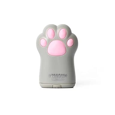Legami - Taille-Crayon avec Récipient, Meow, 4,5x7 cm, Plastique, Double Trou pour Crayons Standard et Jumbo, Couvercle Rabattable, Réservoir à Copeaux, Miroir au Dos