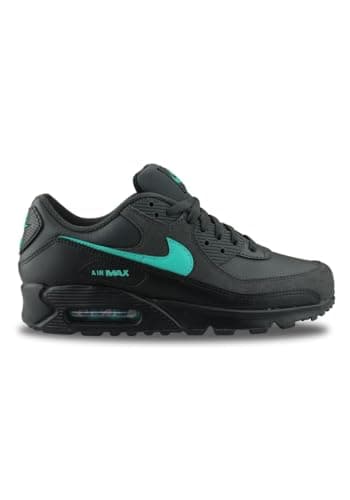 NIKE Homme AIR Max 90 Sneaker, DK Smoke Grey Clear Jade II Black White, 42.5 EU