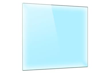 DarHaus Cache-plaque en verre 60 x 52 cm pour cuisinières électriques ou à induction, plaque de protection anti-éclaboussures, planche à découper décorative, Transparente