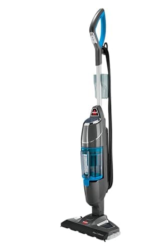 BISSELL Vac & Steam Titanium - 2 en 1 Aspirateur et Nettoyeur Vapeur - Pour les Sols Durs, Carrelages, Parquets - Fonction de Régulation de la Vapeur - Élimine des Bactéries - 81 dB - 1977N