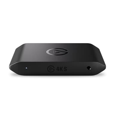 Elgato 4K S – Carte de Capture Externe pour PS5, Xbox Series X/S, Switch 2, PC, Mac, iPad | 4K60, 1440p120 ou 1080p240 en passthrough et Enregistrement, HDR10, VRR, USB-C, Latence Quasi Nulle