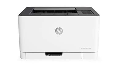HP Color LaserJet 150nw, Imprimante à Fonction Unique A4, Impression Recto Verso Manuel en Couleur, 18 ppm, USB, Wi-Fi, Ethernet, Écran LCD à Icônes avec Clavier, Blanche