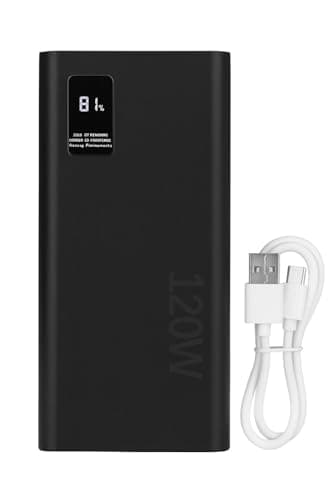 Batterie Externe 50000mAh 120W Charge Rapide – Power Bank Haute Capacité avec PD & QC 3.0, Écran LED, 3 Ports, Chargeur Portable pour iPhone, Samsung, PC Portable, Voyage