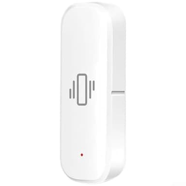 Zigbee 3.0 Capteur de vibrations avec détection G-Sensor pour surveillance intelligente des portes et fenêtres, sensibilité réglable, alertes en temps réel, faible puissance CR2450 (ZG-103ZL)