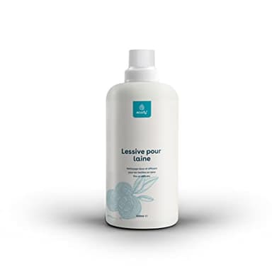 eco:fy lessive pour laine lessive pour laine soie peaux liquide avec lanoline laine vierge mérinos (0,5 l)