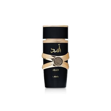 Lattafa Asad Parfum de luxe longue durée Parfum rafraîchissant Oud et Musc 100 ml Unisexe 100.0 g