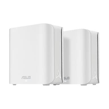 ASUS ZenWiFi BD4 - Pack de 2 - Système WiFi 7 Mesh, Double-Bande, 3600 Mbps, 470m2, Double Ports 2,5G, sécurité et contrôles parentaux Inclus, Smart Home Master SSIDs