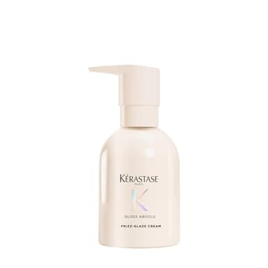 KÉRASTASE Gloss Absolu - Crème Frizz-Glaze Anti-Frisottis - Hydratation, Brillance & Protection Thermique - Acide Hyaluronique, Glycolique & Huile de Rose - Cheveux Épais Sujets aux Frisottis - 250 ml