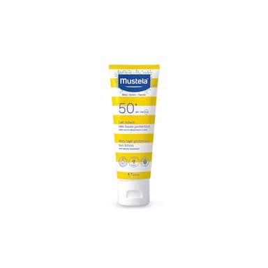 Mustela Lait Solaire Spf 50, Visage, Corps, Avec Perseose d'Avocat, Bébés, Enfants, Toute la Famille, Convient à la Grossesse - Très Haute Protection contre les UVB et UVA (40ml)
