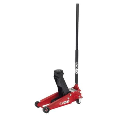 KS Tools - 161.0366 - Cric hydraulique - Cric Voiture 3T avec 2 Roues directionnelles - Hauteur Min 120 et Max 460 mm