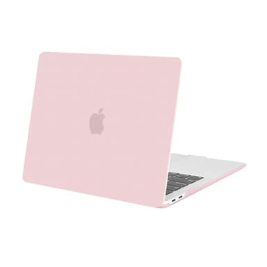 MOSISO Coque Compatible avec MacBook Air 13 Pouces M1 A2337 A2179 A1932, Coque Rigide Protège Compatible avec MacBook Air 13 Pouces 2021 2020 2019 2018 Retina Display Touch ID, Quartz Rose