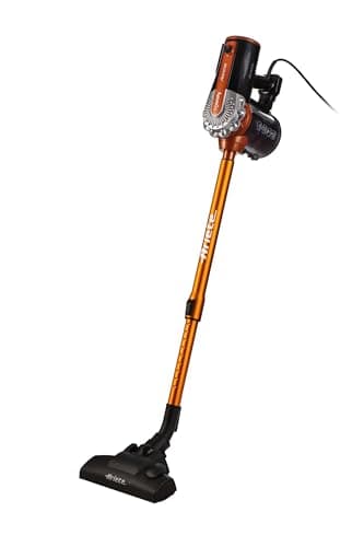 Ariete 2361 Handy Force RBT, Balai électrique Filaire Aspirateur et aspirateur à miettes 2 en 1, 600W, Filtre HEPA, Technologie cyclonique sans Sac, Brosse motorisée, Orange