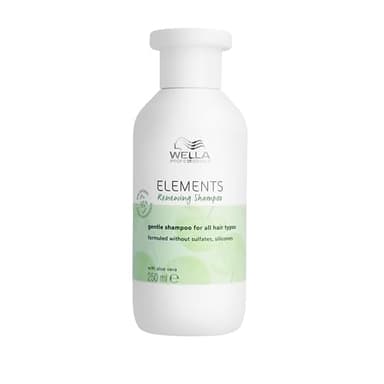 Wella Professionals Elements Shampoing Sans Sulfate Hydratant Régénérant - Douceur & Brillance - Enrichi en Aloe Vera - Tous Types de Cheveux (250ml)