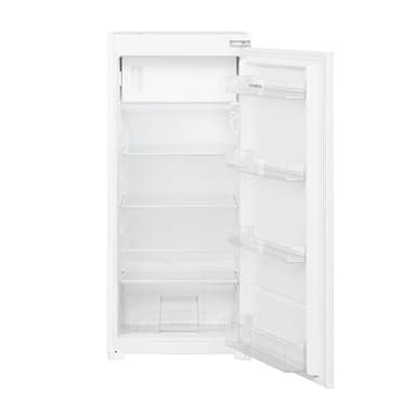 Respekta Réfrigérateur encastrable avec compartiment congélateur 4 étoiles 122 cm / 178 L de/charnière de porte interchangeable/arrêt automatique du compartiment réfrigérateur / KS122.4-10/38 dB