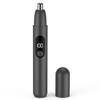 Tondeuse Nez, USB rechargeable électrique pour le nez et les oreilles,Tondeuse à sourcils indoloreet professionnelle pour les hommes et les femmes (Noir)