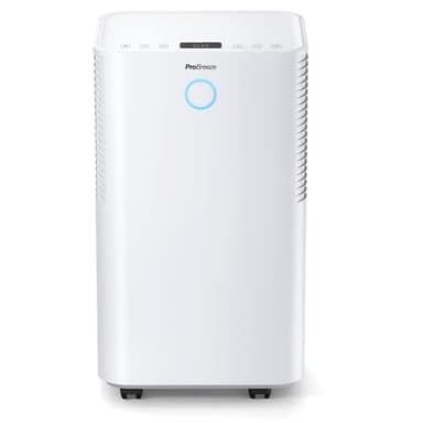 Pro Breeze Déshumidificateur Compresseur 12 L/jour avec capteur d'humidité automatique, Séchage du linge, Drainage continu, Mode Nuit & Minuterie 24 heures - Réduit humidité, moisissure, condensation