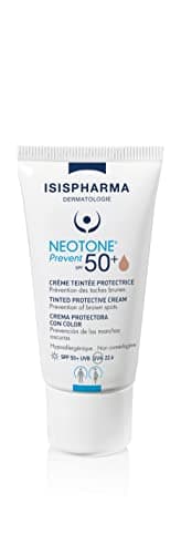ISISPHARMA NEOTONE - Prevent SPF 50+ - Crème Teintée Protectrice SPF 50+ Contre UV, UVB, Lumière Bleue - Filtres Solaires 100% Minéraux, Adapté Peaux Sensibles & Femmes Enceintes - Produit Français