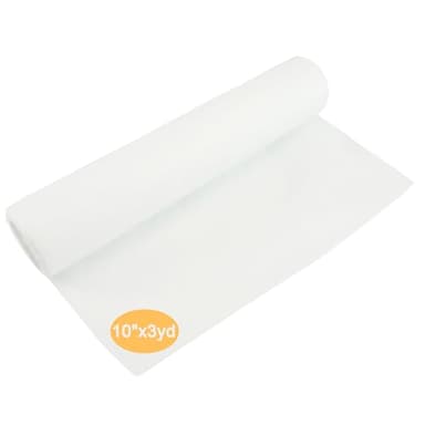 New brothread Wash Away (Soluble dans l'eau) Stabilisateur de broderie 10"x3Yd Rouleau - Poids Léger 40gm(1.5oz) Couper en différentes tailles pour la broderie à la machine et la couture à la main