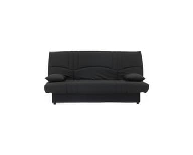 Générique Dream Banquette clic clac 3 Places - Tissu 100% Coton - Noir - Contemporain - L 190 x P 92 cm