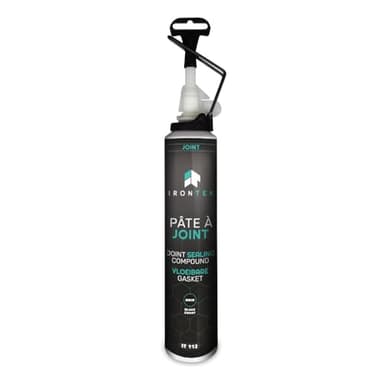 Pâte à Joint Moteur Élastomère 200ml - IRONTEK | IT112 | -40°C +250°C | Carter Pompe Culasse | Résiste Huiles Hydrocarbures