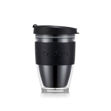 JOYCUP Mug à emporter double paroi, avec couvercle à vis, 0.25 l, plastique