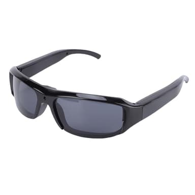 Fockety Lunettes de Soleil de Caméra 1080p, Anti-Angle de L'objectif Grand Angle Sports Lunets de Caméra avec Photo en Un Seul Double