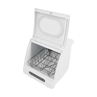 Mini lave-vaisselle de table, utilisable avec ou sans raccordement d'eau, Touch Control, 45 cm de large, espace pour 4 couverts, mini lave-vaisselle pour appartements, dortoirs et camping-cars