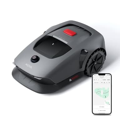MOVA 600 Robot Tondeuse Installation sans Fil, cartographie 3D-LiDAR jusqu'à 600 m², évitement Intelligent des Obstacles. Contrôle Via App, Coupe en U, Silencieux, alertes de sécurité.
