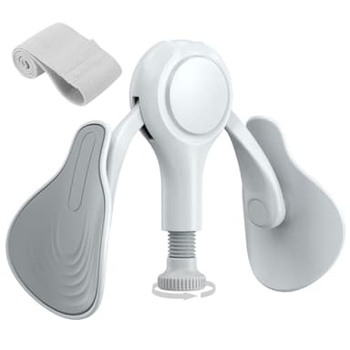 Appareil pour Muscler Le Périnée et Fessiers, Kegel Appareil de Musculation Réglable 31.8kg pour Femme et Homme, Équipement de Renforcement à Domicile pour Post-Partum, avec Bande (Gris)