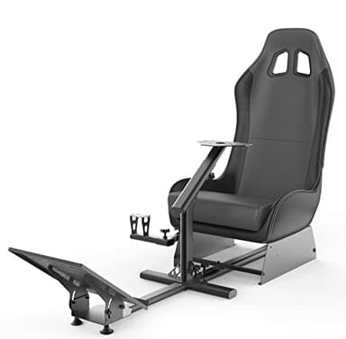 cirearoa Support de Roue de Course avec siège de Conduite de Chaise de Jeu Cockpit pour Tous Logitech G923 | G29 | G920 | Thrustmaster | Roues Fanatec | Xbox One, PS4, Plates-Formes PC