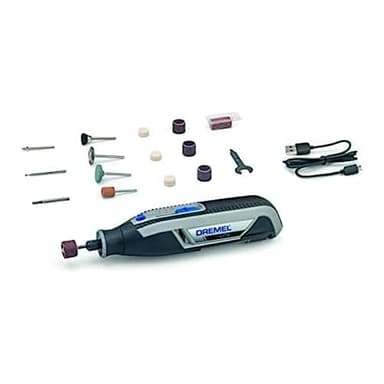 Dremel Lite 7760 outils multifonctions sans fil 3,6V, Batterie Li-ion, 15 accessoires + Dremel 4486 Mandrin Universel Autoserrant