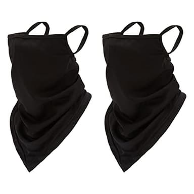 NITAIUN 2 Pcs Écharpe de Cou Visage Triangle Masque Bandana pour Ski Moto Vélo Cyclisme Escalade Chasse et Autres Sports Respirant Léger Protection Contre Les UV et la Poussière Unisexe