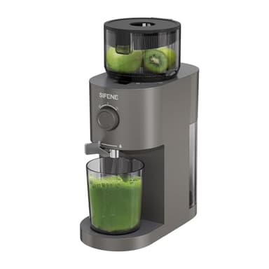 Cold Press Juicer, SiFENE Slow Masticating Machines with 5.2" Extra Large Feed Chute Fit Whole Fruits & Vegetables, Easy Clean Self Feeding Effortless for Quick Juicing, High Juice Yield