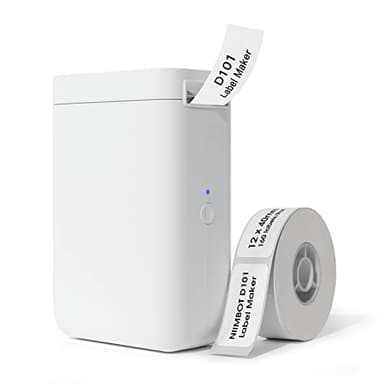 NIIMBOT D101 Étiqueteuse, Facile à Imprimer, Largeur de 10 à 25mm, pour Noms d'école, étiquettes de câbles, étiquettes de Prix, Rangement à la Maison, etc.