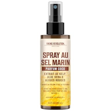 Viking Revolution Sea Salt Spray pour Homme - Parfum Noix de Coco - Spray au Sel de Mer avec Extrait de Kelp, Aloe Vera et Algues Rouges - Volume et Texture - Effet Plage - 260ml