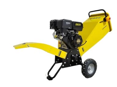 Nemura Broyeur vegetaux et branches thermique 420cc - Série Lourde - Capacité 100mm - Double Système de Broyage - Bouton d'arrêt de sécurité - Qualité Professionnelle - Marque Française