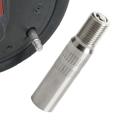 Extention de Valve de Pneu, Adaptateur de Rallonge Embout de Gonflage Trottinette Electrique en Alliage d'aluminium Rallongé de 39 MM Compatible XIAOMI M365, M365Pro Dualtron Adapté Autres Trottinette