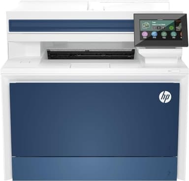 HP Color Laserjet Pro 4302fdn, 4RA84F, Imprimante Multifonction A4, Impression Recto/Verso, 33 ppm N/B et Couleur, USB, Ethernet, Copie, Numérisation, ADF, Fax, Écran Tactile de 4,3", Bleu et Blanc
