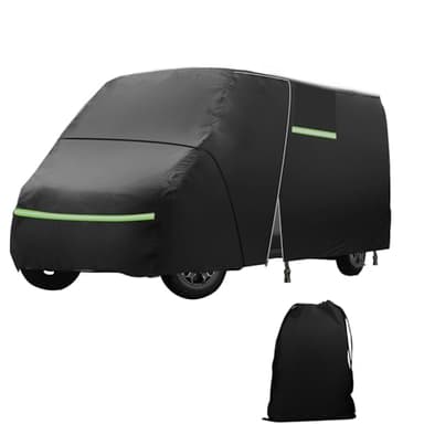 Bâche de protection complète pour Fiat Ducato - 6 couches - Protection contre la grêle - Étanche - Toutes saisons - Avec bande réfléchissante et sac de rangement - 2,05 x 6 x 2,5 m