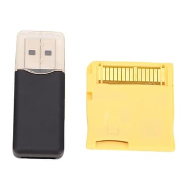 Ejoyous Carte Mémoire de Jeu Vidéo R4 2025, Puce ASIC Flash avec Lecteur de Carte pour NDS, NDSL, NDSI, NDSI XL, 2DS, 3DS, 3DS New 2DS XL (Gold)