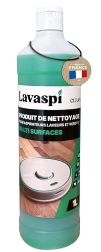 Lavaspi Produit Nettoyant Sol pour Robot Laveur et Aspirateur Laveur, Parfum Puissant, Ultra Concentré - N1304 (Lot de 1)