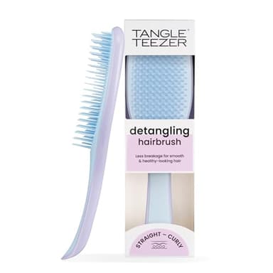 Tangle Teezer Ultimate Detangler Brosse à Cheveux Démêlante pour Cheveux Secs et Mouillés, Picots à 2 Niveaux, Réduit la Casse et Élimine les Nœuds, Tous Types de Cheveux, Lilas Bleu Ciel