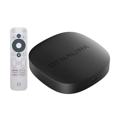 Google TV Box - 4K Smart TV Box HDR10+ UHD, Dolby Audio, Prise en Charge certifiée Google/Netflix, AV1, 2GB+16GB, WiFi 2,4G+5G, BT5.0, Miroir d'écran, Lecteur multimédia en Streaming, Assistant Vocal