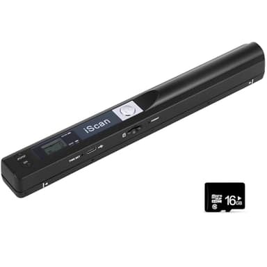 AOZBZ Scanner de Documents Portable Scanner d'images Portable USB 900DPI Scanner de Photos Couleur Portable A4 Numérisation (Scanner + Carte 16GTF)