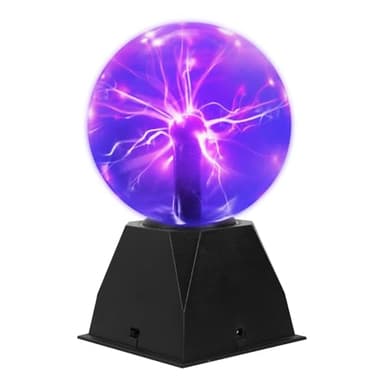Boule de Plasma Magique, Lumière de Boule de Plasma Électrostatique Sensible au Toucher 15CM 6 pouces, Lampe Plasma Enfant D'électricité pour Décorations Chambre, Table de Chevet, Veilleuse