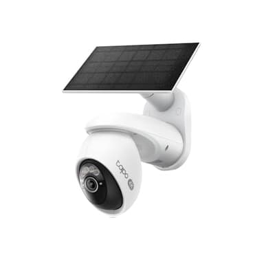 Tapo C660 Kit Caméra de Surveillance extérieure avec Panneau Solaire 4K 8MP, Vision 360°, Vision Nocturne Couleur Starlight, Batterie 10 000 mAh, détection IA, IP66, Alarme Rapide et antivol