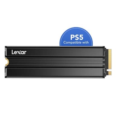 Lexar NM790 SSD Interne 2To avec dissipateur Thermique, M.2 2280 PCIe Gen4x4 NVMe 1.4 SSD, Jusqu'à 7400 Mo/s en Lecture, 6500 Mo/s en écriture, pour PS5, PC et Les Joueurs (LNM790X002T-RN9NG)