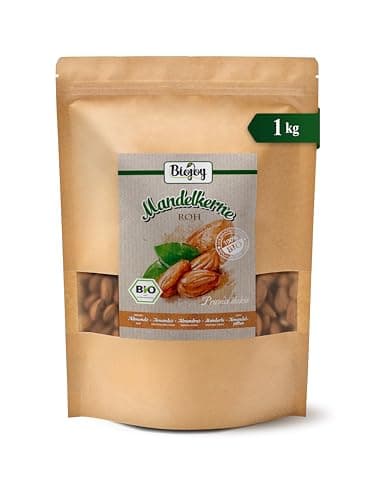 Biojoy Amandes décortiquées BIO (1 kg), entières et non salées