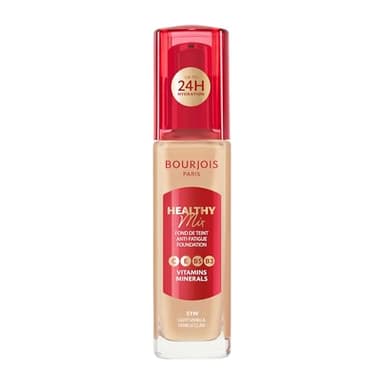 Bourjois Fond de Teint Healthy Mix, Teint Frais, Complexe de Vitamines C,E, B5 & B3, Logue Tenue et Hydrate jusqu'à 24H - 51W Vanille Clair, 30ml